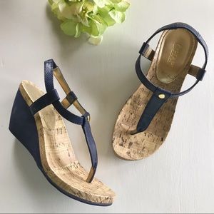 Chaps - Navy Wedges